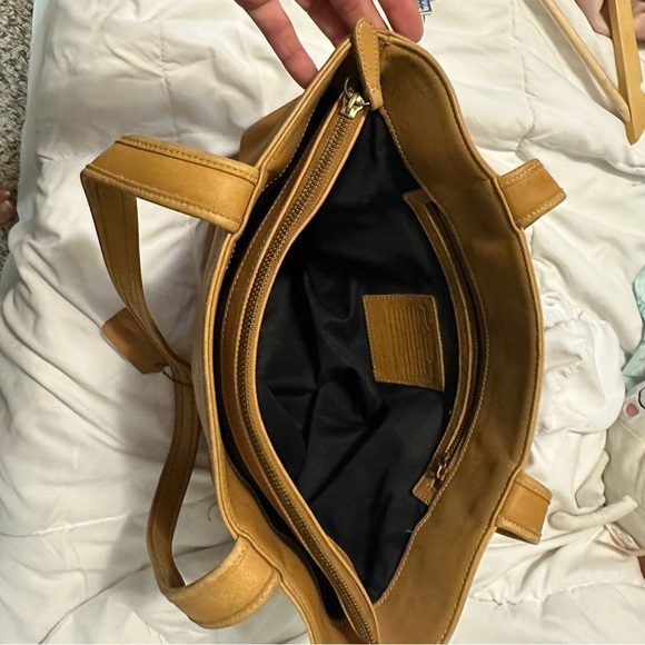 Vintage Coach Bleecker basket Camel leather tote 9302 - Picture 12 of 14